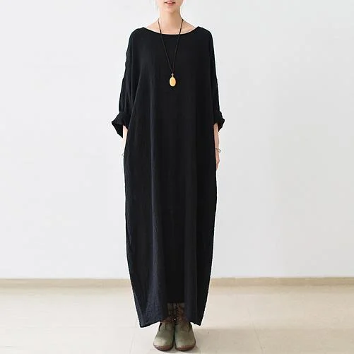 2021 Fall New Black Linen Dresses Plus Size Casual Maxi Dress Fashionable Sleeveless Maxi Dress 2021 Fall New Black Linen Dresses Plus Size Casual Maxi Dress Fashionable Sleeveless Maxi Dress