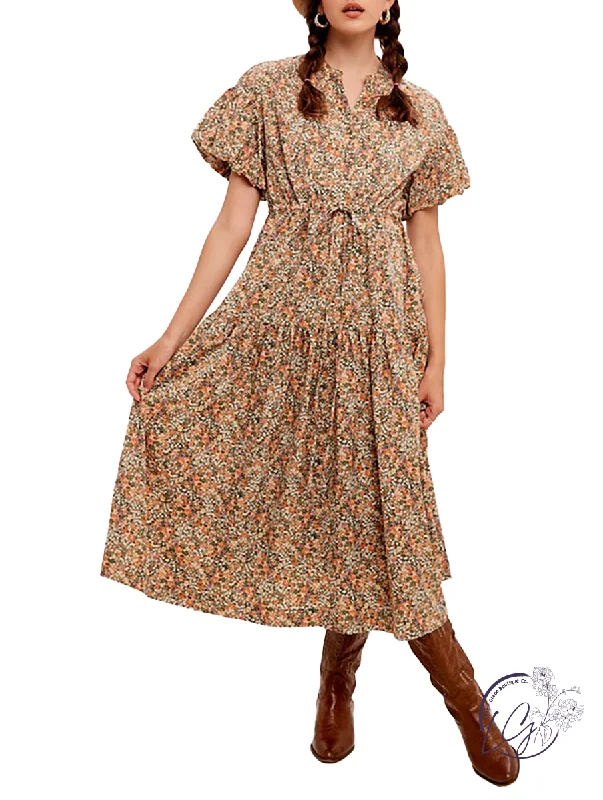 Attention On Me Floral Maxi Dress Trendy Maxi Dress with Straps