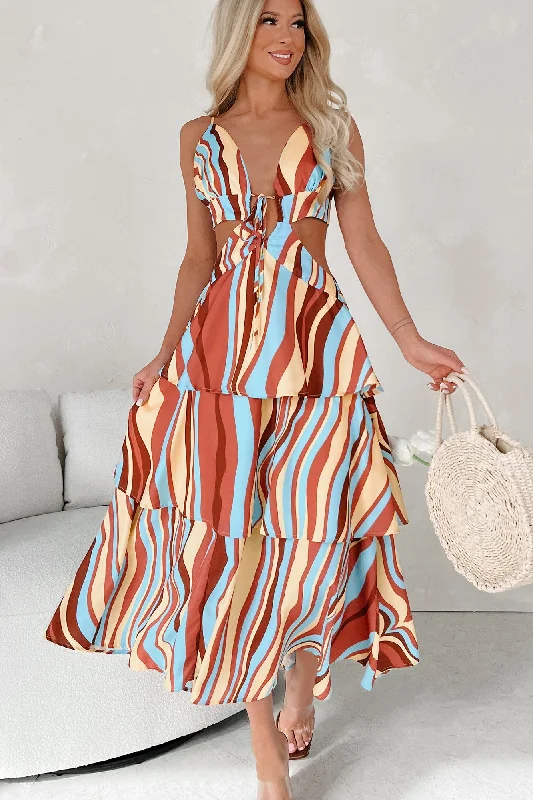 Bet You See Me Now Cut-Out Striped Tiered Maxi Dress (Multi) Comfortable Casual Maxi Dress Bet You See Me Now Cut-Out Striped Tiered Maxi Dress (Multi) Comfortable Casual Maxi Dress