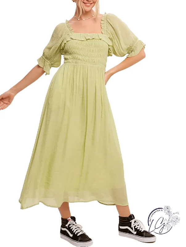 Easy to Wear Ruffle Maxi Dress Cozy Knit Maxi Dress