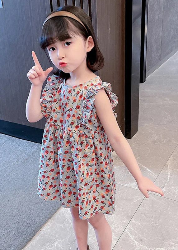 Lovely O-Neck Ruffled Print Kids Maxi Dress Summer SS1035 Cozy Spaghetti Strap Maxi Dress Lovely O-Neck Ruffled Print Kids Maxi Dress Summer SS1035 Cozy Spaghetti Strap Maxi Dress