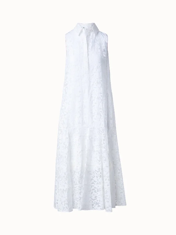 Semitransparent Kaleidoscope Organzino Maxi Dress Fashionable Chiffon Tiered Maxi Dress Semitransparent Kaleidoscope Organzino Maxi Dress Fashionable Chiffon Tiered Maxi Dress