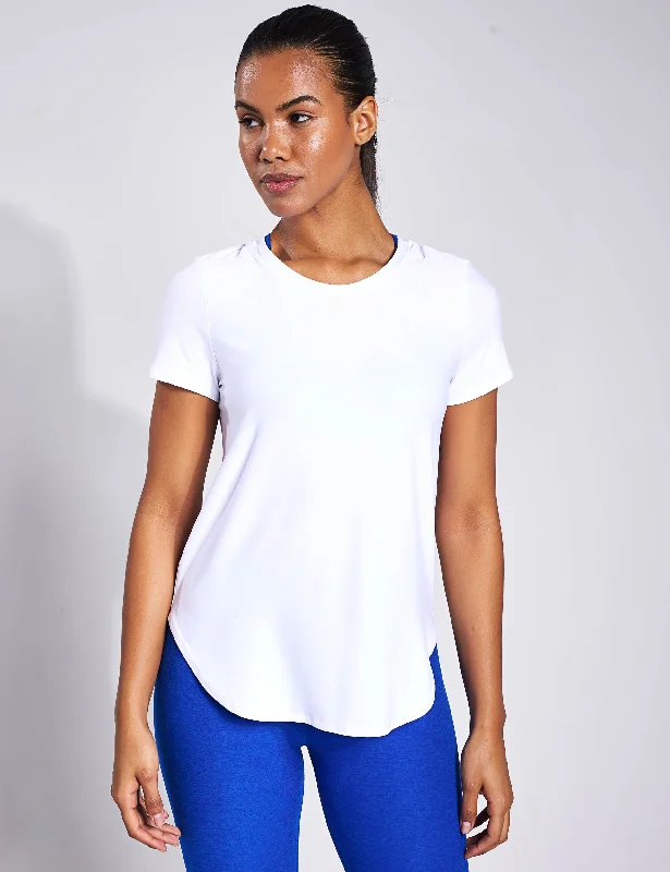 Featherweight On the Down Low Tee - Cloud White Zippered Front Buttoned Front Snap Front Featherweight On the Down Low Tee - Cloud White Zippered Front Buttoned Front Snap Front