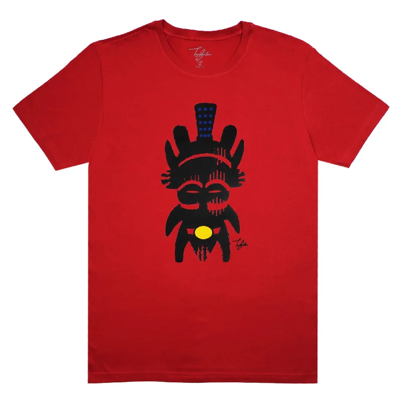 DJIBOUTI YOBOKI WARRIOR MASK (UNISEX SHORT SLEEVE T-SHIRT) Handmade Hand-knitted Hand-woven DJIBOUTI YOBOKI WARRIOR MASK (UNISEX SHORT SLEEVE T-SHIRT) Handmade Hand-knitted Hand-woven