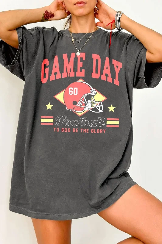 Game Day Oversized Mineral Tee Iron Safe Non-Iron Wrinkle Free