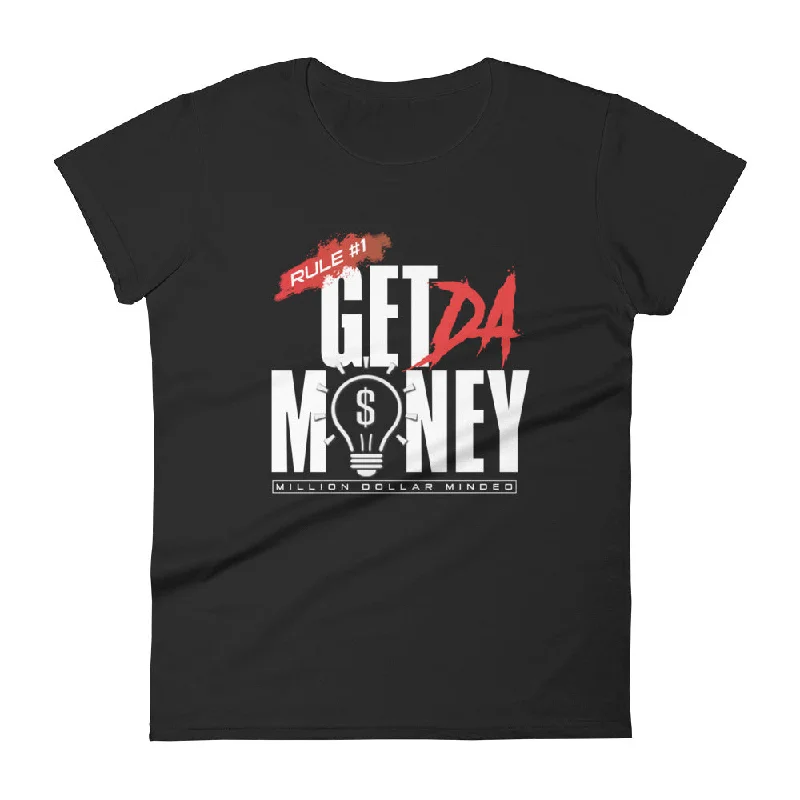 Get Da Money Women's Short-Sleeve T-Shirt Boxy Fit Fitted Loose