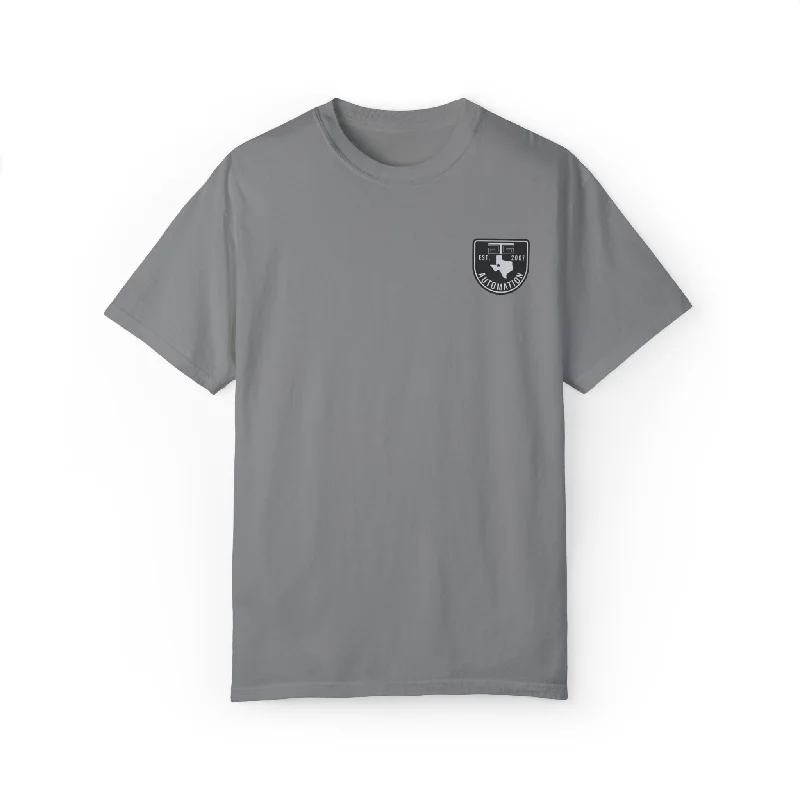 GTG Automation Black Badge Logo T-shirt Chenille Brocade Lace