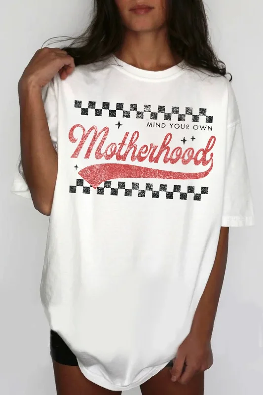 Mind your own Motherhood Tee Spandex Blend Rayon Blend Denim Blend