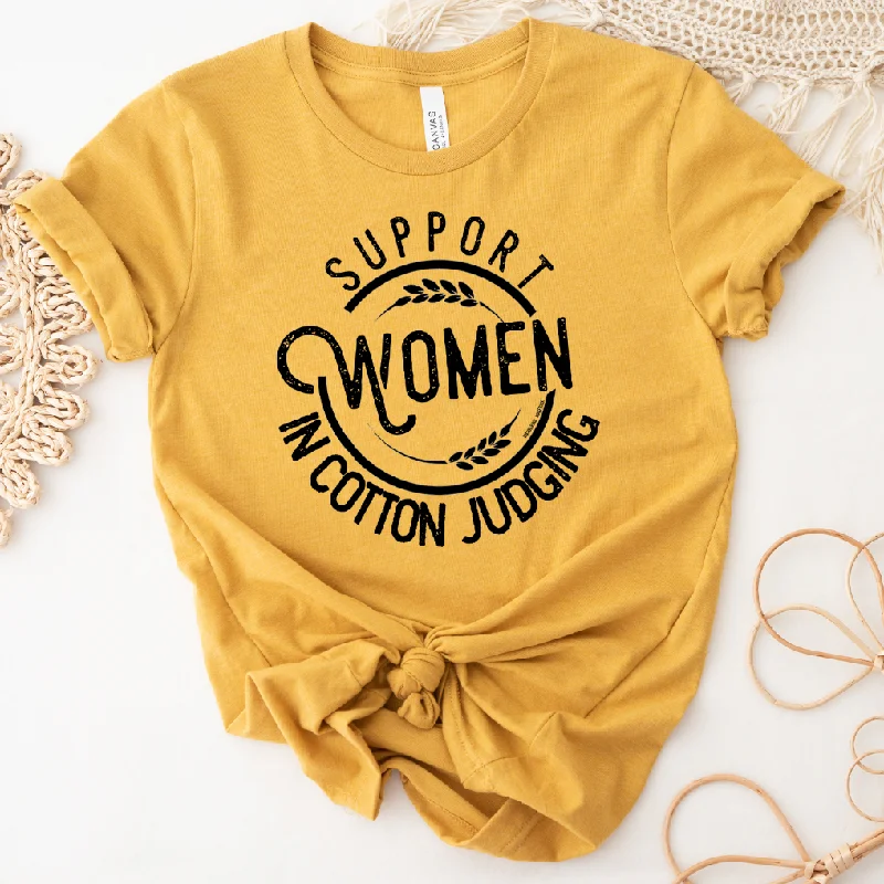 Support Women in Cotton Judging T-Shirt (XS-4XL) - Multiple Colors! Fitted T-Shirt Seamless Stretchy Support Women in Cotton Judging T-Shirt (XS-4XL) - Multiple Colors! Fitted T-Shirt Seamless Stretchy
