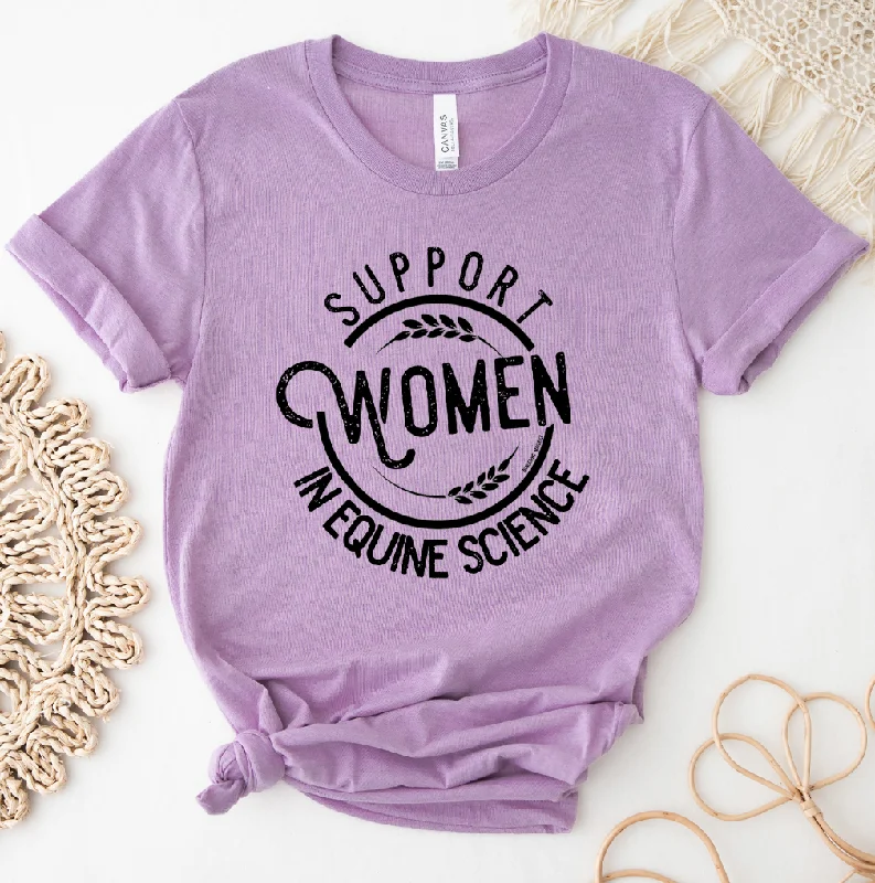 Support Women in Equine Science T-Shirt (XS-4XL) - Multiple Colors! Welt Pockets Slit Pockets Support Women in Equine Science T-Shirt (XS-4XL) - Multiple Colors! Welt Pockets Slit Pockets