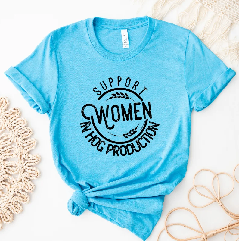Support Women in Hog Production T-Shirt (XS-4XL) - Multiple Colors! Satin Fabric Silk Fabric Chiffon Fabric Support Women in Hog Production T-Shirt (XS-4XL) - Multiple Colors! Satin Fabric Silk Fabric Chiffon Fabric