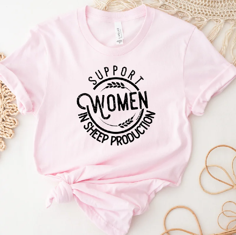 Support Women in Sheep Production T-Shirt (XS-4XL) - Multiple Colors! Jersey Fabric Tulle Fabric Batik Fabric Support Women in Sheep Production T-Shirt (XS-4XL) - Multiple Colors! Jersey Fabric Tulle Fabric Batik Fabric