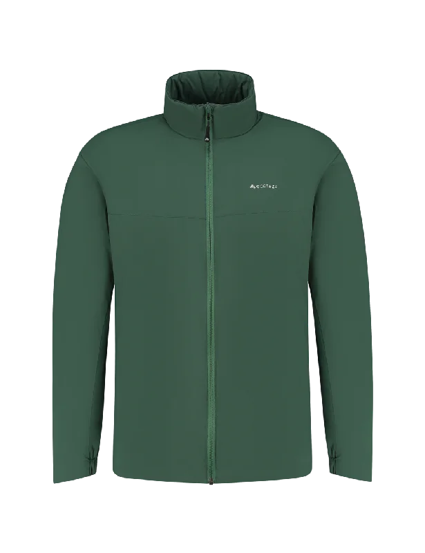 All weather Mid-layer Jacket Dark Green | Men Cotton Fabric Linen Fabric Terry Fabric All weather Mid-layer Jacket Dark Green | Men Cotton Fabric Linen Fabric Terry Fabric
