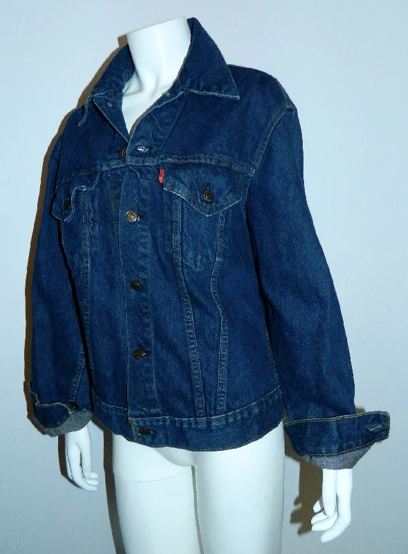 vintage 1980s denim jacket LEVIS jeans Single Stitch 40 Zip Front Button Front Snap Front vintage 1980s denim jacket LEVIS jeans Single Stitch 40 Zip Front Button Front Snap Front