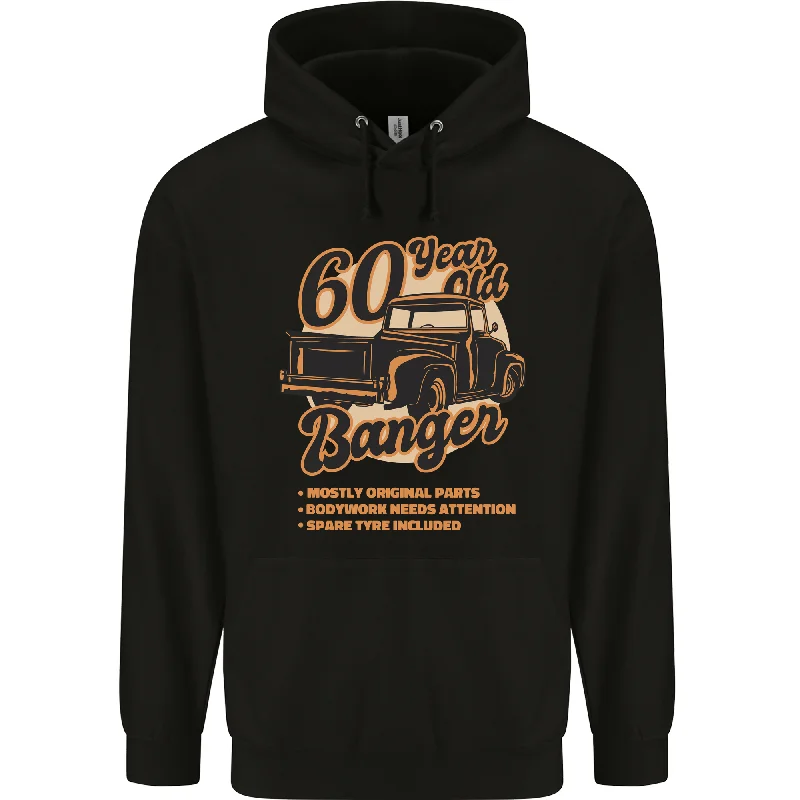 60 Year Old Banger Birthday 60th Year Old Mens 80% Cotton Hoodie Hoodie with Hem Elastic Stretchable Comfortable 60 Year Old Banger Birthday 60th Year Old Mens 80% Cotton Hoodie Hoodie with Hem Elastic Stretchable Comfortable