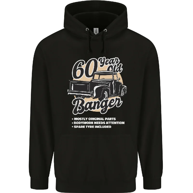 60 Year Old Banger Birthday 60th Year Old Mens 80% Cotton Hoodie Hoodie with Full-Zip Functional Layering 60 Year Old Banger Birthday 60th Year Old Mens 80% Cotton Hoodie Hoodie with Full-Zip Functional Layering