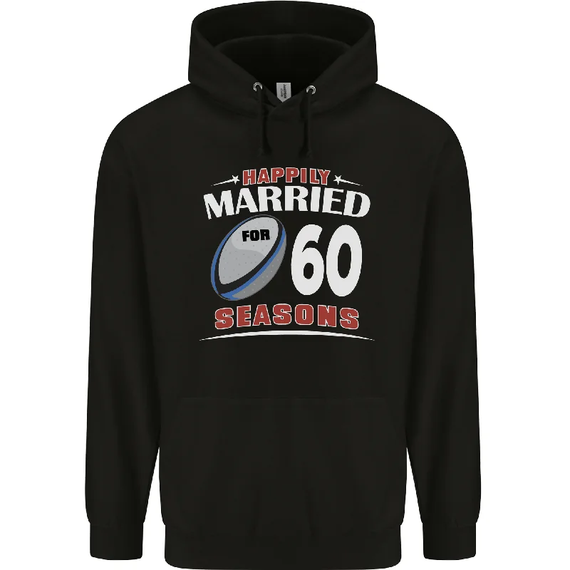 60 Year Wedding Anniversary 60th Rugby Mens 80% Cotton Hoodie Hoodie with Color Block Contrast Stylish 60 Year Wedding Anniversary 60th Rugby Mens 80% Cotton Hoodie Hoodie with Color Block Contrast Stylish