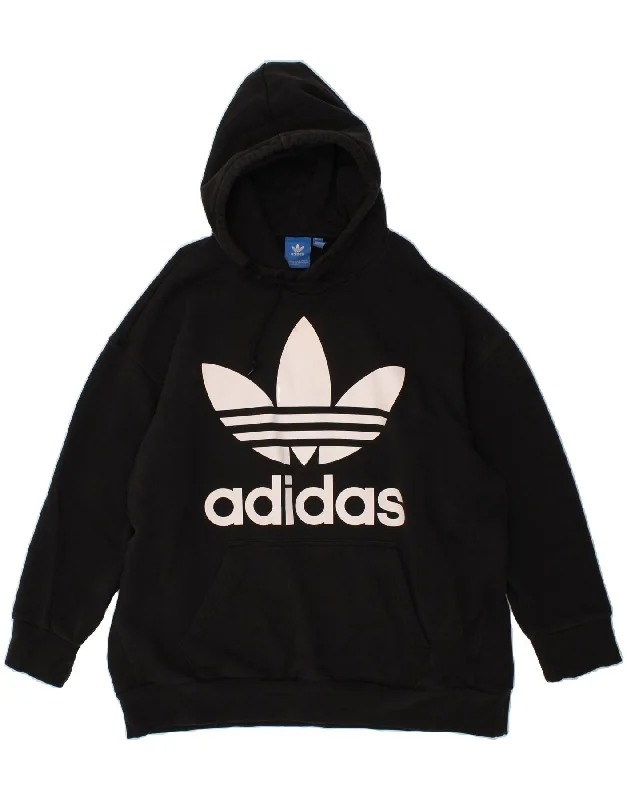 ADIDAS Mens Loose Fit Graphic Hoodie Jumper XL Black Cotton Hoodie with Back Slit Movement Comfort ADIDAS Mens Loose Fit Graphic Hoodie Jumper XL Black Cotton Hoodie with Back Slit Movement Comfort
