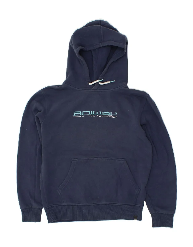 ANIMAL Boys Graphic Hoodie Jumper 11-12 Years Navy Blue Cotton Hoodie with Full-Zip Functional Layering ANIMAL Boys Graphic Hoodie Jumper 11-12 Years Navy Blue Cotton Hoodie with Full-Zip Functional Layering