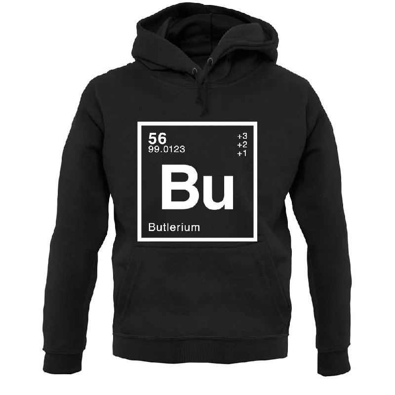 Butler - Periodic Element Unisex Hoodie Hoodie with Elastic Waist Stretchable Comfortable Butler - Periodic Element Unisex Hoodie Hoodie with Elastic Waist Stretchable Comfortable