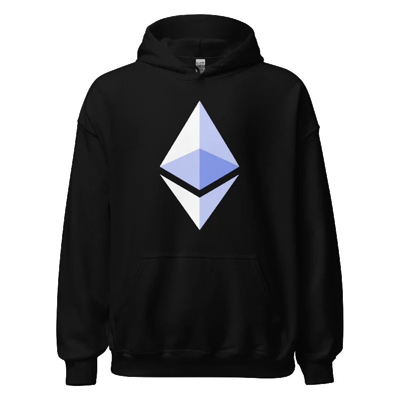 ETH Ethereum Cryptocurrency Symbol Pullover Hoodie Sweatshirt Hoodie with Ribbed Cuffs Snug Fit Comfort ETH Ethereum Cryptocurrency Symbol Pullover Hoodie Sweatshirt Hoodie with Ribbed Cuffs Snug Fit Comfort