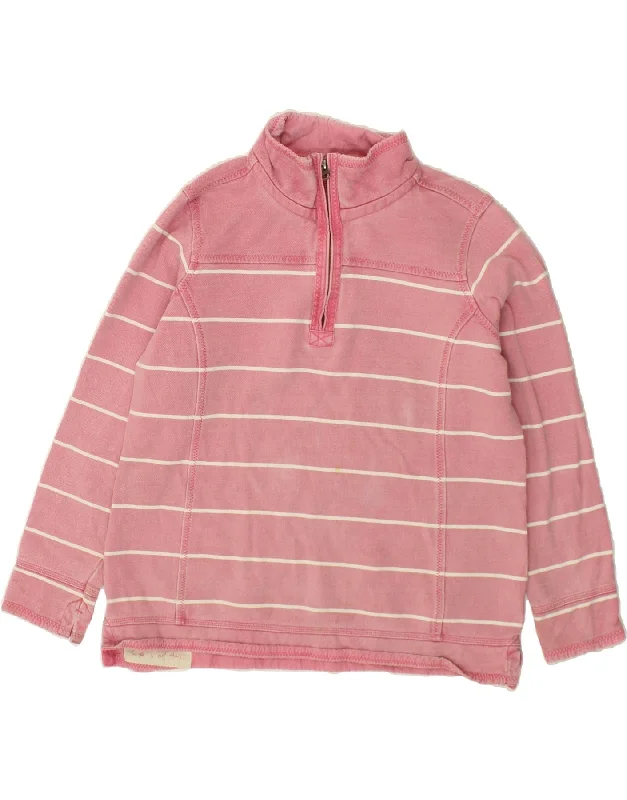 FAT FACE Womens Zip Neck Sweatshirt Jumper UK 16 Large Pink Striped Cotton Hoodie with Strings Custom Fit Adjustable FAT FACE Womens Zip Neck Sweatshirt Jumper UK 16 Large Pink Striped Cotton Hoodie with Strings Custom Fit Adjustable