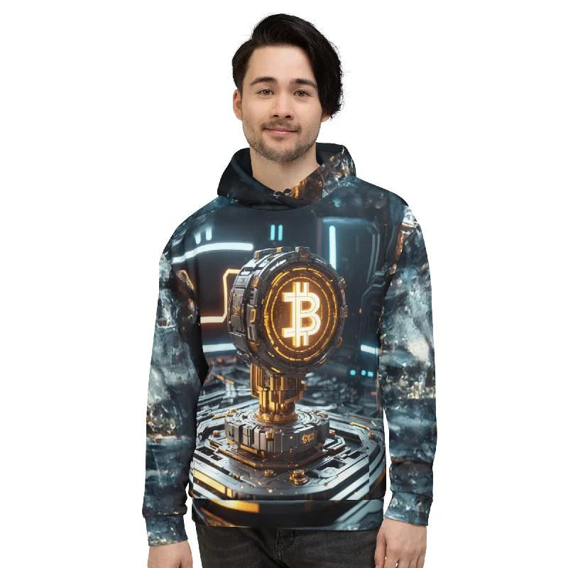 Futuristic Bitcoin Microchip BTC Symbol Unisex Hoodie Sweatshirt Hoodie with Color Block Contrast Stylish Futuristic Bitcoin Microchip BTC Symbol Unisex Hoodie Sweatshirt Hoodie with Color Block Contrast Stylish
