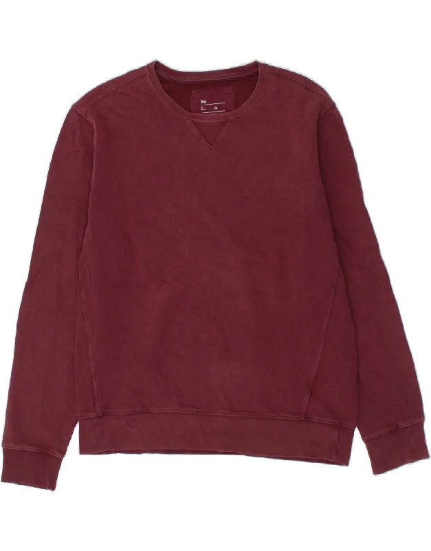 GAP Mens Sweatshirt Jumper Medium Maroon Cotton Hoodie with Double Zipper Versatile Adjustable GAP Mens Sweatshirt Jumper Medium Maroon Cotton Hoodie with Double Zipper Versatile Adjustable