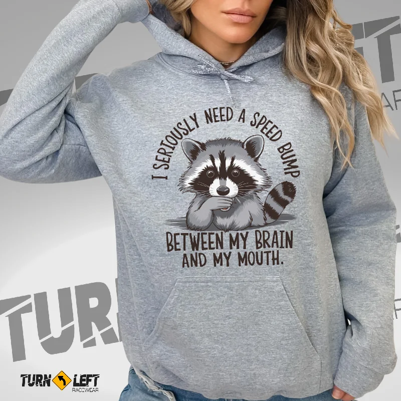 I Need A Speed Bump Sarcastic Raccoon Hooded Sweatshirt Hoodie with Snap Buttons Easy Quick I Need A Speed Bump Sarcastic Raccoon Hooded Sweatshirt Hoodie with Snap Buttons Easy Quick