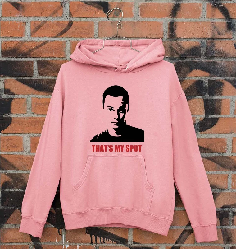 Sheldon Cooper That's My Spot Unisex Hoodie for Men/Women Hoodie with Emblem Brand Identity Sheldon Cooper That's My Spot Unisex Hoodie for Men/Women Hoodie with Emblem Brand Identity