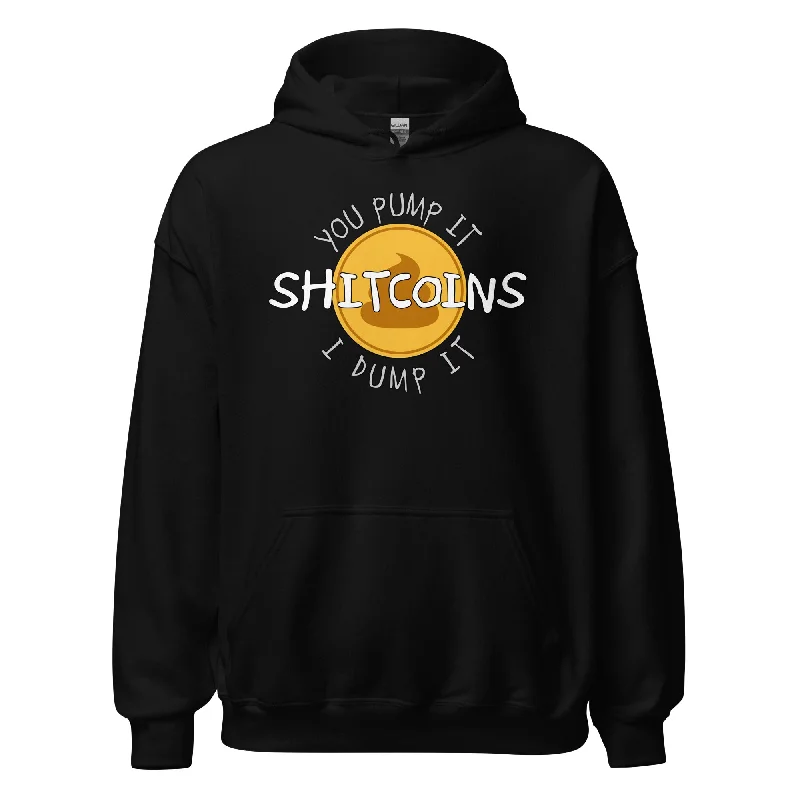 Shitcoins Pump and Dump Crypto Meme Coins Pullover Hoodie Sweatshirt Hoodie with Front Slit Layering Stylish Shitcoins Pump and Dump Crypto Meme Coins Pullover Hoodie Sweatshirt Hoodie with Front Slit Layering Stylish
