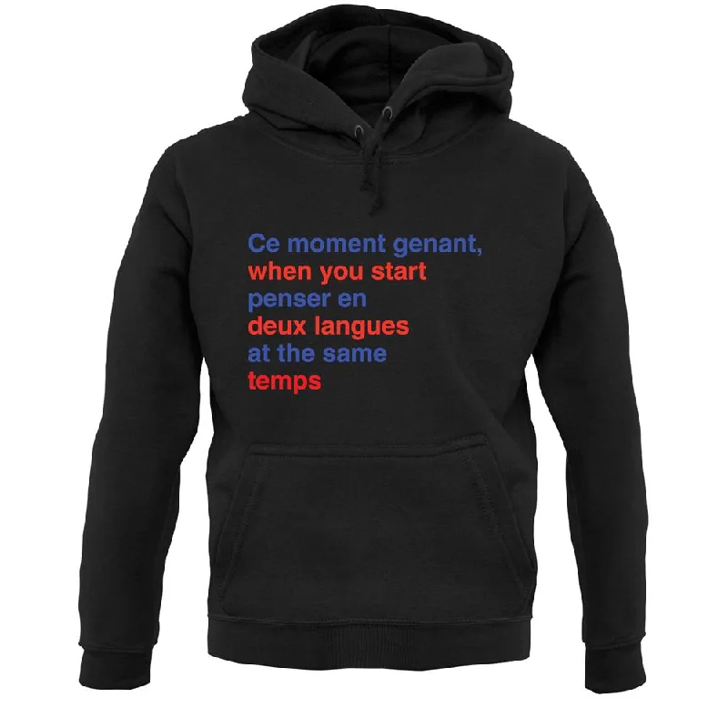 That Awkward French Moment You Speak In Two Languages Unisex Hoodie Hoodie with Raw Hem Edgy Unfinished That Awkward French Moment You Speak In Two Languages Unisex Hoodie Hoodie with Raw Hem Edgy Unfinished