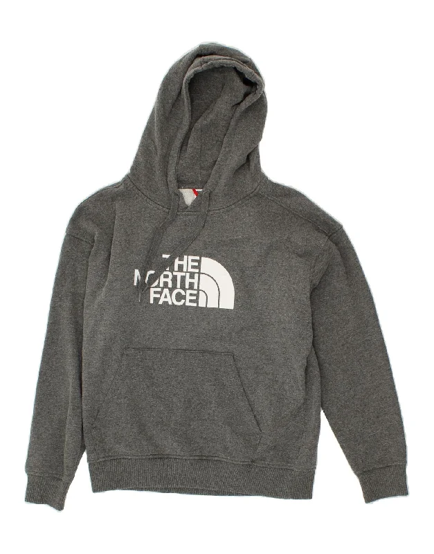 THE NORTH FACE Womens Graphic Hoodie Jumper UK 14 Medium Grey Cotton Hoodie with V-Neck Classic Versatile THE NORTH FACE Womens Graphic Hoodie Jumper UK 14 Medium Grey Cotton Hoodie with V-Neck Classic Versatile