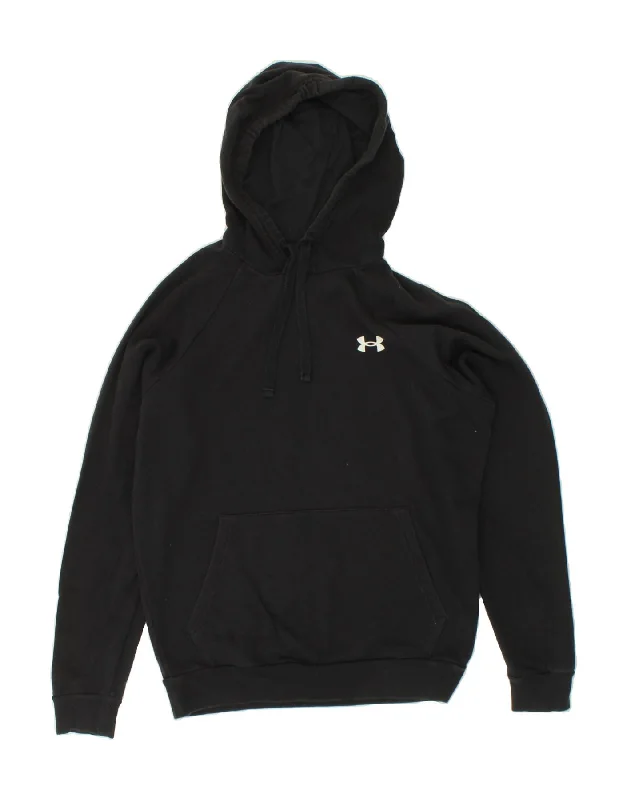 UNDER ARMOUR Mens Cold Gear Hoodie Jumper Small Black Cotton Hoodie with Sequins Glamorous Eye-catching UNDER ARMOUR Mens Cold Gear Hoodie Jumper Small Black Cotton Hoodie with Sequins Glamorous Eye-catching