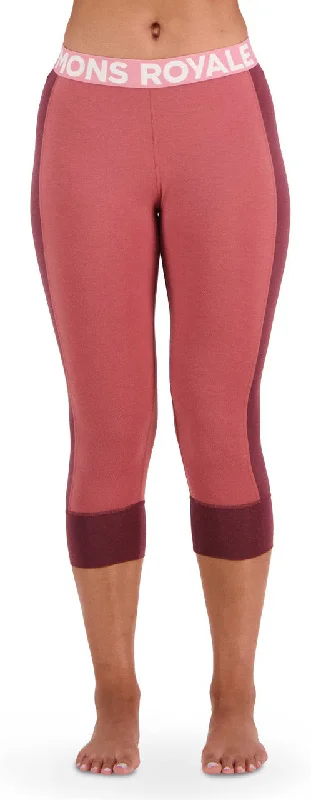 Mons Royale Cascade Legging Thermals Womens Dark Chocolate / Terracotta Chic Printed Yoga Pants Mons Royale Cascade Legging Thermals Womens Dark Chocolate / Terracotta Chic Printed Yoga Pants