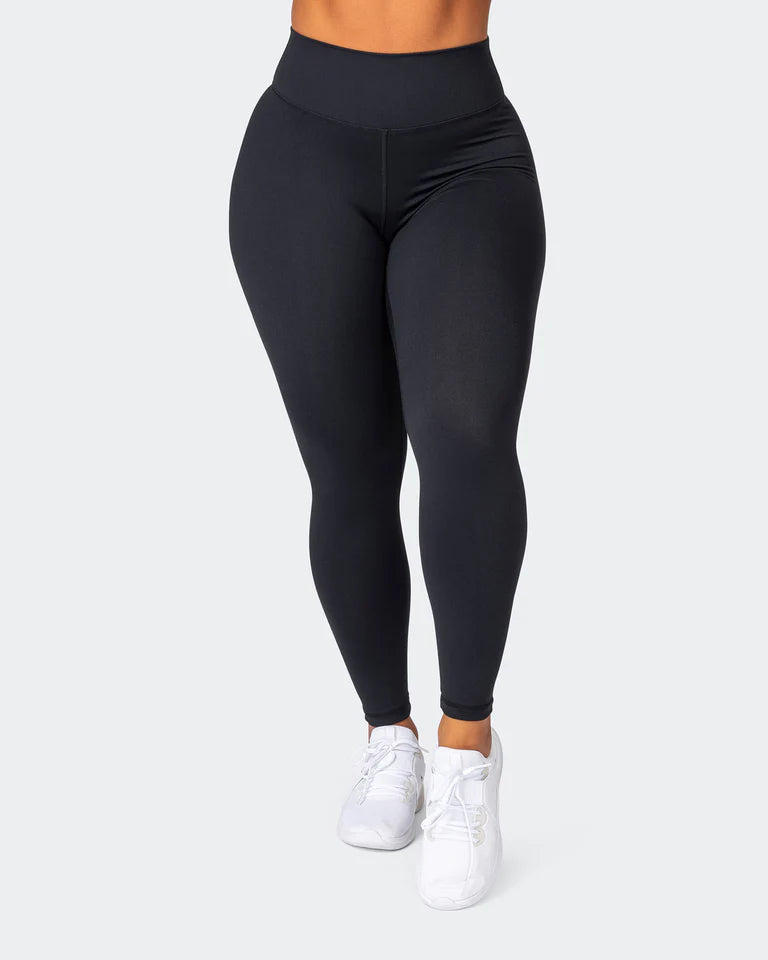 Muscle Nation | Signature Scrunch Ankle Length Leggings - Black Stylish Pockets Active Leggings Muscle Nation | Signature Scrunch Ankle Length Leggings - Black Stylish Pockets Active Leggings