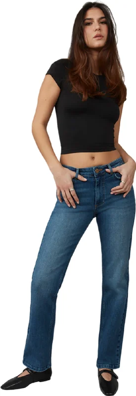 Billie High Rise Bootcut Jeans - Women's|-|Jean bootcut taille haute Billie - Femme Cozy Relaxed Fit Denim Jeans Billie High Rise Bootcut Jeans - Women's|-|Jean bootcut taille haute Billie - Femme Cozy Relaxed Fit Denim Jeans