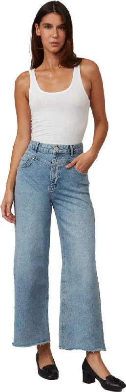 Milan High Rise Wide Leg Jeans - Women's|-|Jean à jambe large à taille haute Milan - Femme Fashionable Slouchy Fit Jeans Milan High Rise Wide Leg Jeans - Women's|-|Jean à jambe large à taille haute Milan - Femme Fashionable Slouchy Fit Jeans