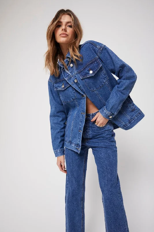 Rozalia Russian x Atoir WOMENS THE JEANS - WASHED BLUE Comfortable Straight-Legged Denim Rozalia Russian x Atoir WOMENS THE JEANS - WASHED BLUE Comfortable Straight-Legged Denim