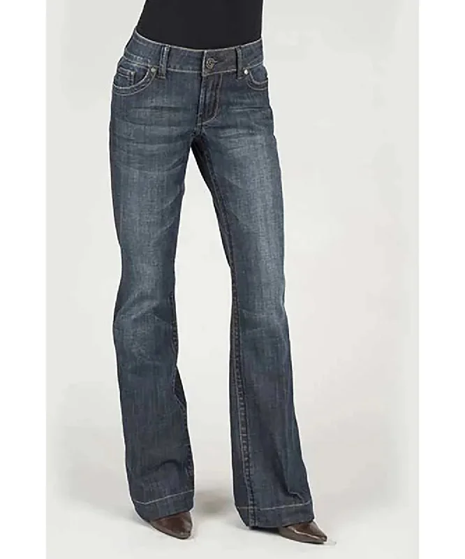 Stetson 214 Stretch Trouser Fit Dark Wash w/ S Pocket- Women's Jeans Comfortable Flare Leg Jeans Stetson 214 Stretch Trouser Fit Dark Wash w/ S Pocket- Women's Jeans Comfortable Flare Leg Jeans