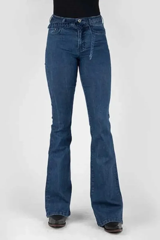 Stetson 921 High Waist Flare Fit W/Belt - Women's Jeans Chic Rip-Detail High-Waist Jeans Stetson 921 High Waist Flare Fit W/Belt - Women's Jeans Chic Rip-Detail High-Waist Jeans
