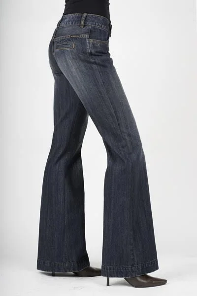 Stetson Womens Blue 100% Cotton Dark Wash City Trouser Flared Jeans 11-054-0202-0030 BU Stylish Relaxed Fit Skinny Jeans Stetson Womens Blue 100% Cotton Dark Wash City Trouser Flared Jeans 11-054-0202-0030 BU Stylish Relaxed Fit Skinny Jeans