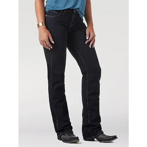 Wrangler Women's Ultimate Riding Q-Baby Jeans - Dark Dynasty Trendy Colored Denim Jeans Wrangler Women's Ultimate Riding Q-Baby Jeans - Dark Dynasty Trendy Colored Denim Jeans